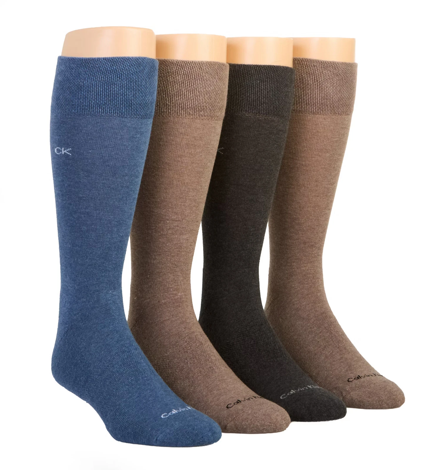 Calvin Klein 241DR07 Hybrid Cushion Dress Crew Sock - 4 Pack