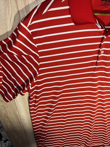 Ping Golf Men’s Large University Of Arizona Red Striped Golf Polo - Picture 3 of 7