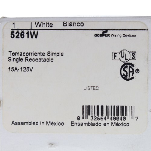 Cooper Brown Hospital Grade GFCI Duplex Receptacle 5-20R 20A 125V 2P3W VGFH20B - Picture 7 of 7