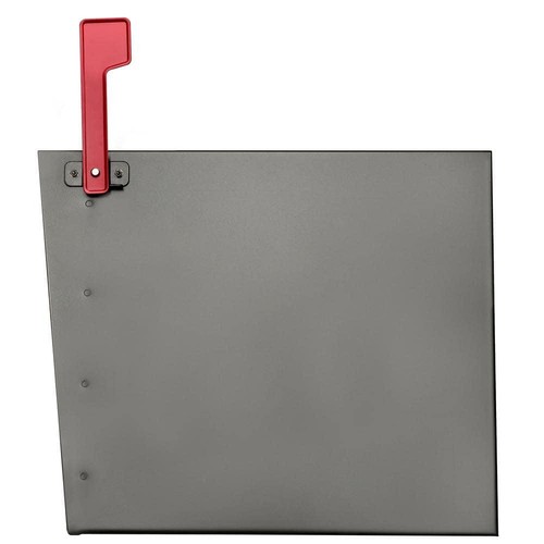 Extra Large Steel Post Mount Parcel Mailbox w/ High Security Reinforced Lock - Picture 13 of 15