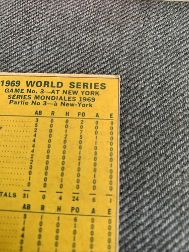 Vintage Baseball Card 1970 Opee Chee No.307 Agee’s Catch Saves The Day Mid Grade - Picture 8 of 10
