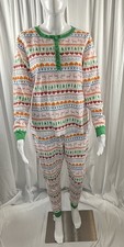 Nordstrom Thermal PJ Set Green Multi XL Hearts Reindeers Trees essential 88-66