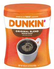 Dunkin' Original Blend Ground Coffee, Medium Roast, 30 oz Canister