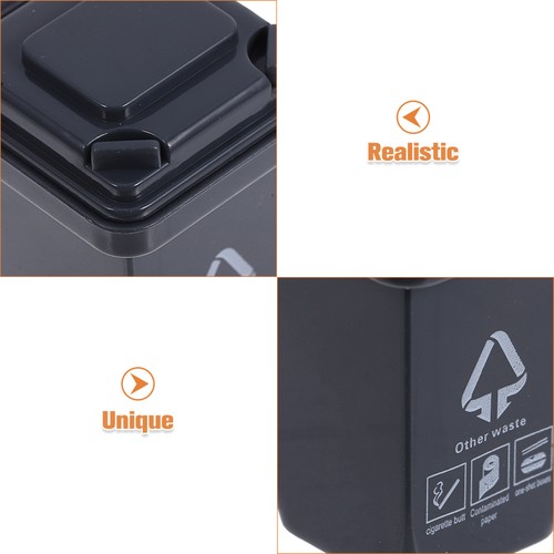 5 Pcs Mini-Sanitär-Mülleimer Kind Kleine Mit Deckel Miniatur-Mülltonne - Bild 10 von 12