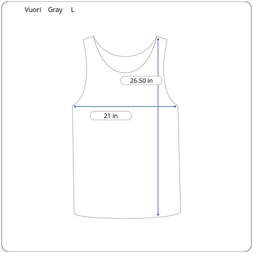 Camiseta sin mangas Vuori Performance para gimnasio y entrenamiento para hombre grande gris jaspeado entrenamiento - Imagen 3 de 8