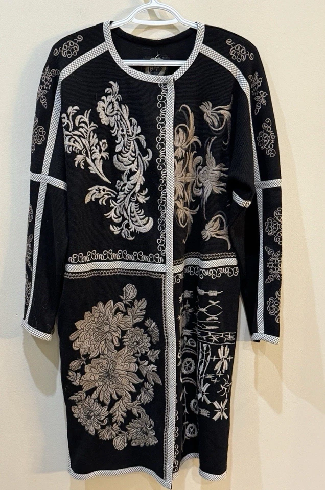 Chaqueta Suéter Johnny Was Biya, ¡Hermosa e Impresionante! Precio de venta sugerido por el fabricante $435,00 XS Foto 2 de 4