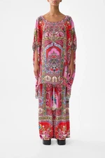 CAMILLA Heirloom Empire Short Round Neck Kaftan One Size RRP $595