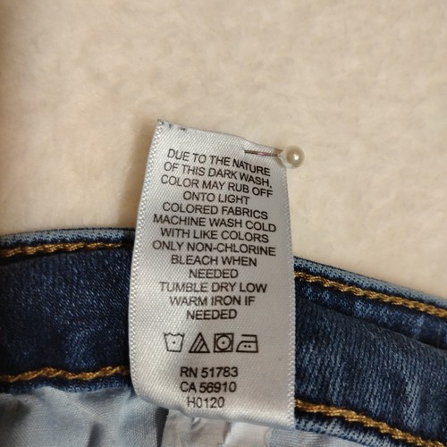 👖Maurices Denim Straight Leg Raw Hem Distressed Jeans Damen Gr. Stretch 20W - Bild 15 von 15