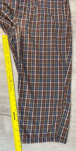 Nordstrom Pajama Pants Brown Checkered Plaid Men’s L (40X22.5) Adjustable Waist - Picture 14 of 15