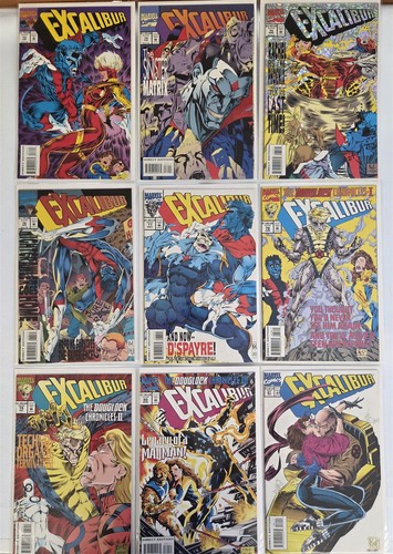 LOTE COMPLETO DE CÓMICS DE MARVEL EXCALIBUR #1-125 X-Men Alto Grado Promedio Casi Nuevo/M 9.8 - Imagen 10 de 16