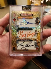 Nick Kurtz Leo De Vries Jose Canseco Triple Auto Wild Card 1/1 GOLD 🔥🔥🔥