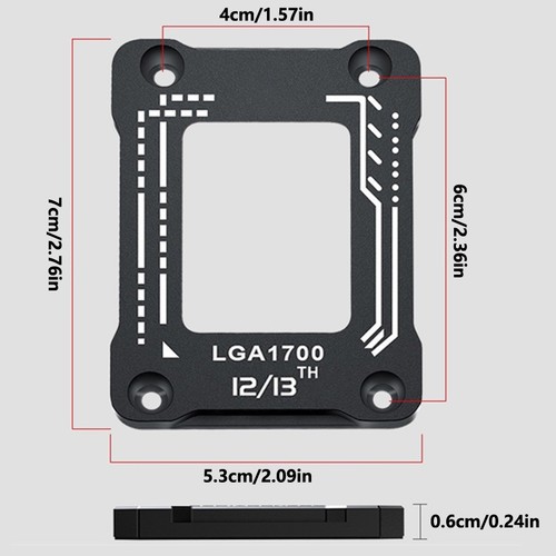 Desktop Motherboard CPU Bracket Anti-pressure Bending INTEL 12th 13th LGA 1700 - Afbeelding 3 van 16