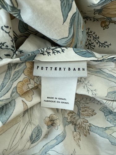 Pottery Barn Euro Sham Pillowcase Floral Cotton Pillow Cover Marie Palampore - Picture 2 of 8
