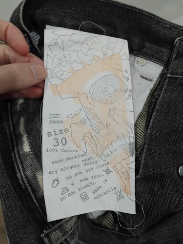 TSUBI Ksubi Jeans Grey Dee Dee Jeans Size W 30 Made In Australia  - Foto 5 di 7