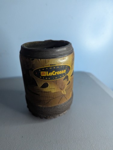 LaCrosse Authentic Camo Rubber Boot Can Cooler Koozie Insulated Can Holder 12oz