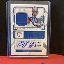2024 National Treasures Lasting Legacies Billy Sims Patch Auto /99
