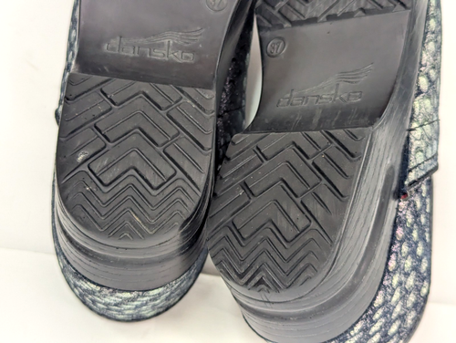 Dansko Metallic Scales Pink Undertone Glitter Clogs, Women US 6.5-7 (Euro 37) - Picture 16 of 16