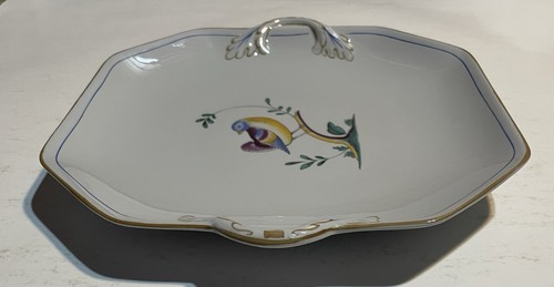 Vtg SPODE ENGLAND Queen's Bird Cake Plate with Handles 10 3/8" Y4973 - Picture 6 of 10