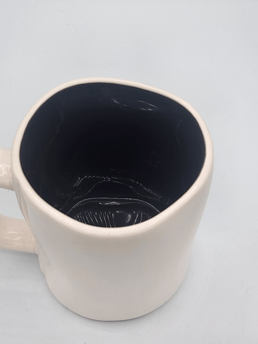 Rae Dunn Halloween BEWARE white and Black Oversized Mug - Picture 4 of 5