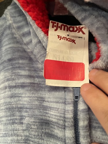 T J Maxx Sleepwear Boys M 10/12 Blue Zip Up Hooded Astronaut 3D - Picture 2 of 9