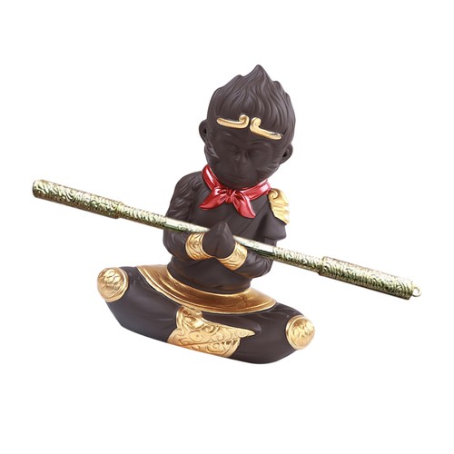  Mini estatua de Wukong: estatuilla de acuario rey mono mitología china - púrpura - Imagen 10 de 12