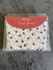 My Minds Eye Paper Goods Patriotic Treat Boxes 3”x5.5” Set Of 12 - 2 Designs New