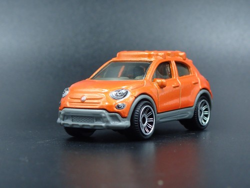 2015-2024 FIAT 500X 4 Quattro Porta Arancione 1/64 Scala da Collezione Diecast - Foto 2 di 8