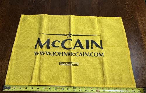 John McCain Terrible Toalla Pittsburgh Steelers Trapo de Limpieza NUNCA USADO POLÍTICA - Imagen 6 de 11