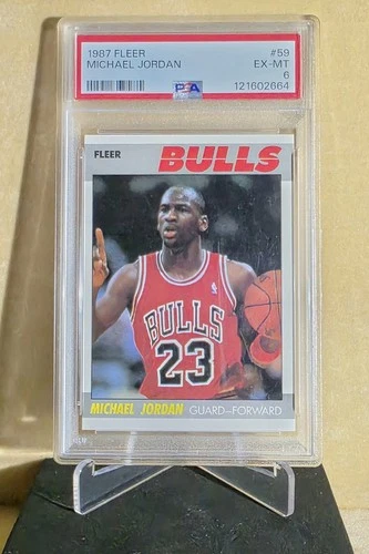 1987-88 Fleer - Michael Jordan #59 PSA 6 Chicago Bulls HOF 🐐