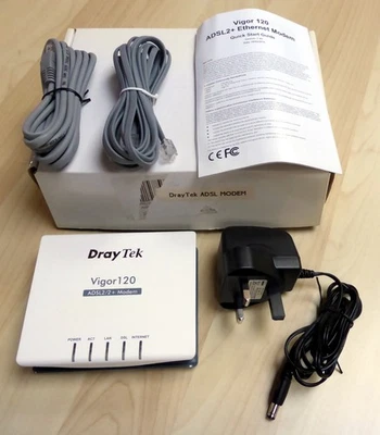 DRAYTEK VIGOR 120 v2 ADSL/ADSL2+ MODEM, ideal for firewall/router