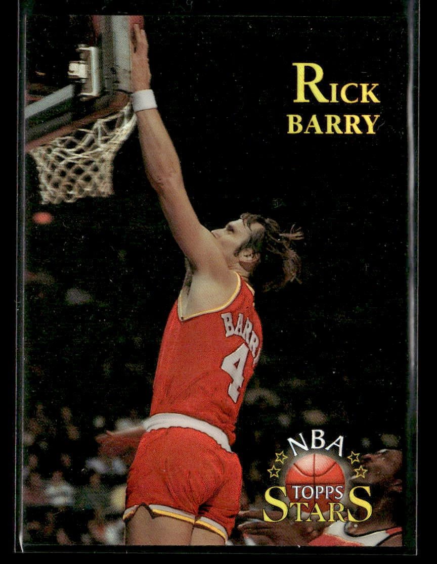 Rick Barry 1996-97 Topps Stars #105 Finest Refractors Houston Rockets