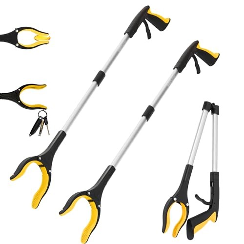 Grabber Reacher Tool - 32” Reacher Grabber Tool with Strong Yellow (Pack of 2) - Picture 6 of 7