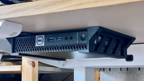 Slim Client Computer Desk Bracket Mount compatible with Dell Optiplex Micro Lot