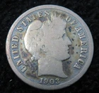 1903-S Barber Dime * Harder Date to Find * Clear Date/Mint Mark * 5609