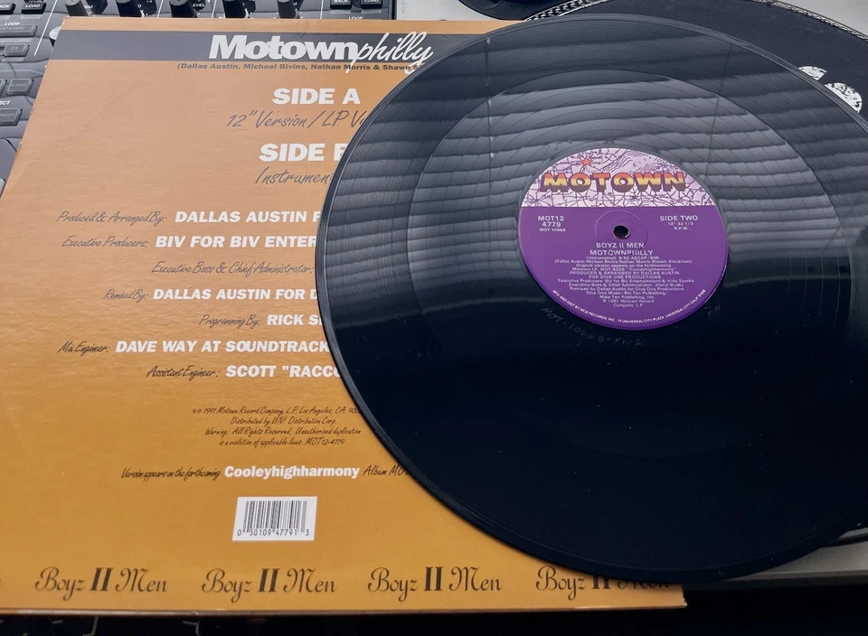 Boyz II Men - Motownphilly Original 1991 Press 12" in Picture Cover VG+/VG+ - Image 2 of 2