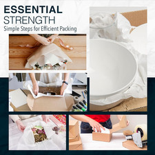 White Bulk Packing Paper Sheets for Moving | 640 Sheets | 27" X 17" | 20 Lb |...