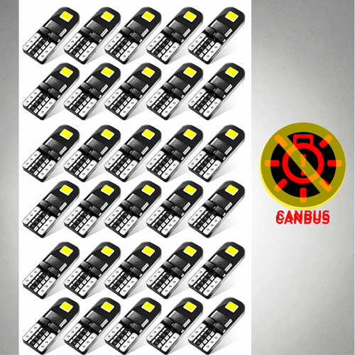 AUXITO T10 W5W 168 194 2825 LED Gauge Cluster Dash Light Lamp Bulb Pure White 10 - Picture 12 of 14
