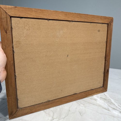 The Godfather family picture vintage original with wooden frame 18.5" by 14.5" - Picture 3 of 4