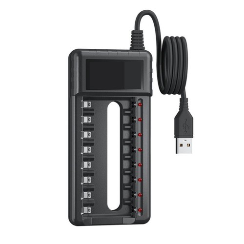 Advanced USB Battery Charger 8 Slots for AA/AAA Rechargeable Batteries - Picture 4 of 14