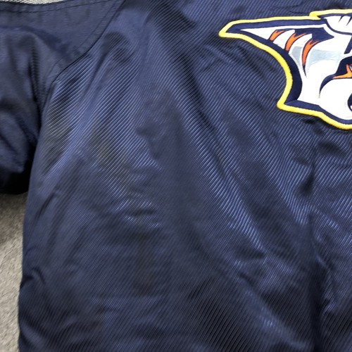 Vintage Nashville Predators Jacke Herren Large NHL Hockey Kapuze Starter - Bild 5 von 14