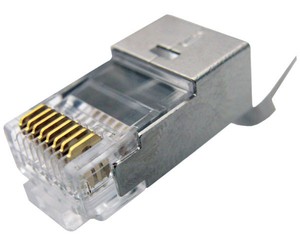 Conector RJ45 blindado para CAT6, CAT6A, CAT7 y sólido Cable Trenzado, 25 Pack | eBay