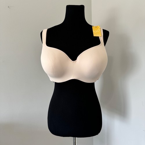 DELIMIRA 40DD Seamless Underwire Balconette Bra Beige Lightly Lined *NWT* - Picture 15 of 17