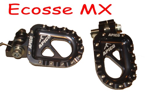 SCORPA TRIALS Apico Titanium Grey Trials Trick Foot Pegs Foot Rests - Picture 1 of 7