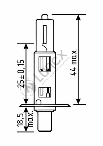 2x H1 Genuine Lunex Platinum White 4000K 448 Halogen Headlight Bulbs P14,5s Twin - Picture 3 of 3