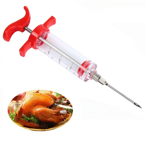 Marinade Injector Flavor Seasoning Syringe Cooking Meat Turkey Chicken BBQ Tools - Picture 2 of 8