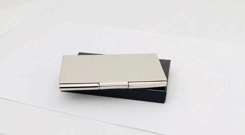 Stainless Steel Business ID Credit Card Holder Lot Of 3 Silver Tone New In Box - Bild 4 von 8