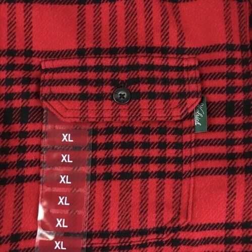 Woolrich Shirt Mens Medium Red Button Up Plaid Brawny Flannel Outdoor Casual - Picture 4 of 10