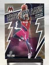 2021-22 Panini Mosaic Damian Lillard #9 Thunder Lane Insert