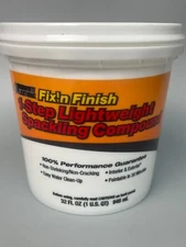 NEW Fix'n Finish 1-Step Lightweight Spackling Compund 946mL Interior Exterior
