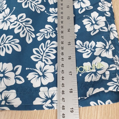HOT TUNA Swim Shorts Mens Medium Blue Floral Drawstring Mesh Beach - Picture 11 of 12